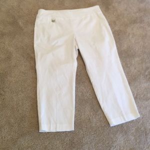 White capri pants